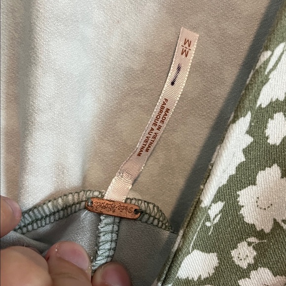 Free People Green Floral Open Back Midi Dress - Picture 9 of 10